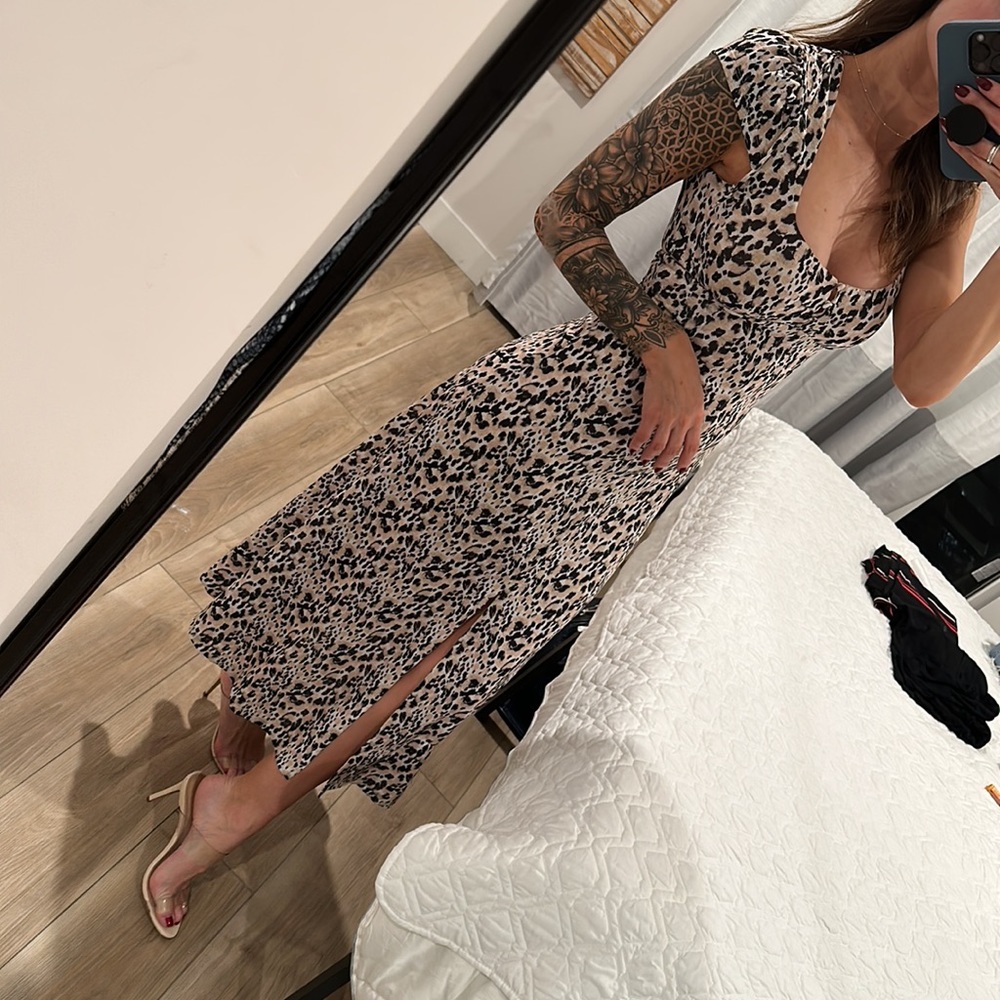 Topshop Cheetah Dress